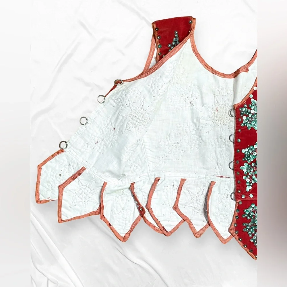 Vintage Handmade Beaded Corset Vest - Picture 9 of 15